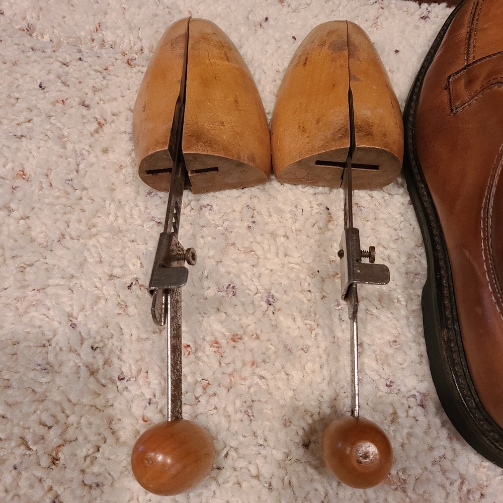 Allen Edmonds Wilbert Brown Split Toe Derby Lace-Up Comfort Shoe Size 9 1/2 D - Picture 9 of 11